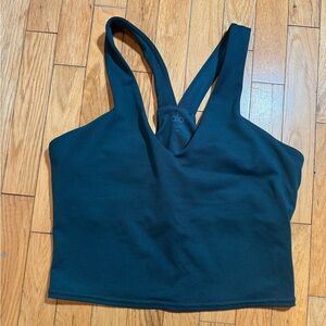 ALO Yoga green Cross-Back Top #719
